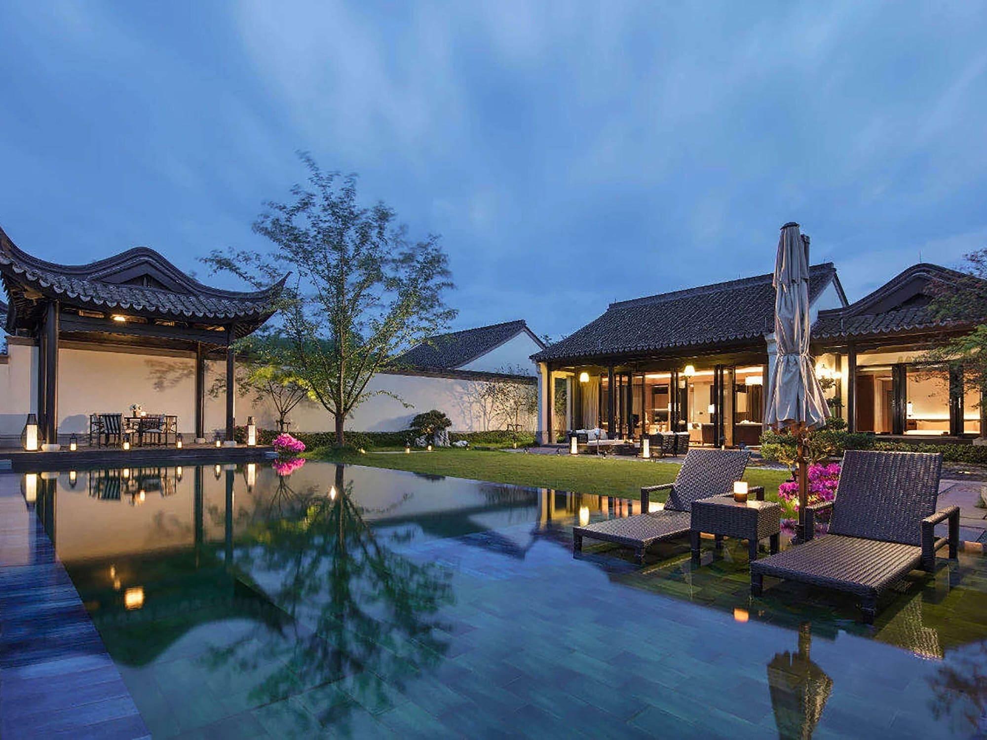 Hotel Banyan Tree Anji Huzhou Exterior foto